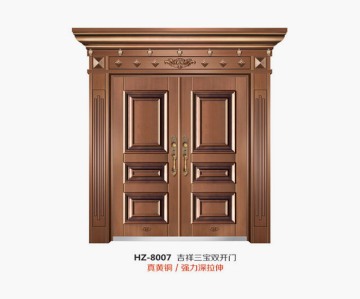 Imitation copper villa door