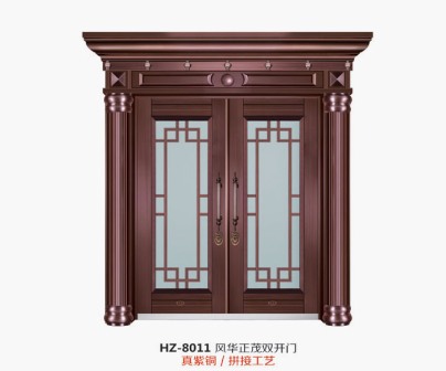 仿铜单元门